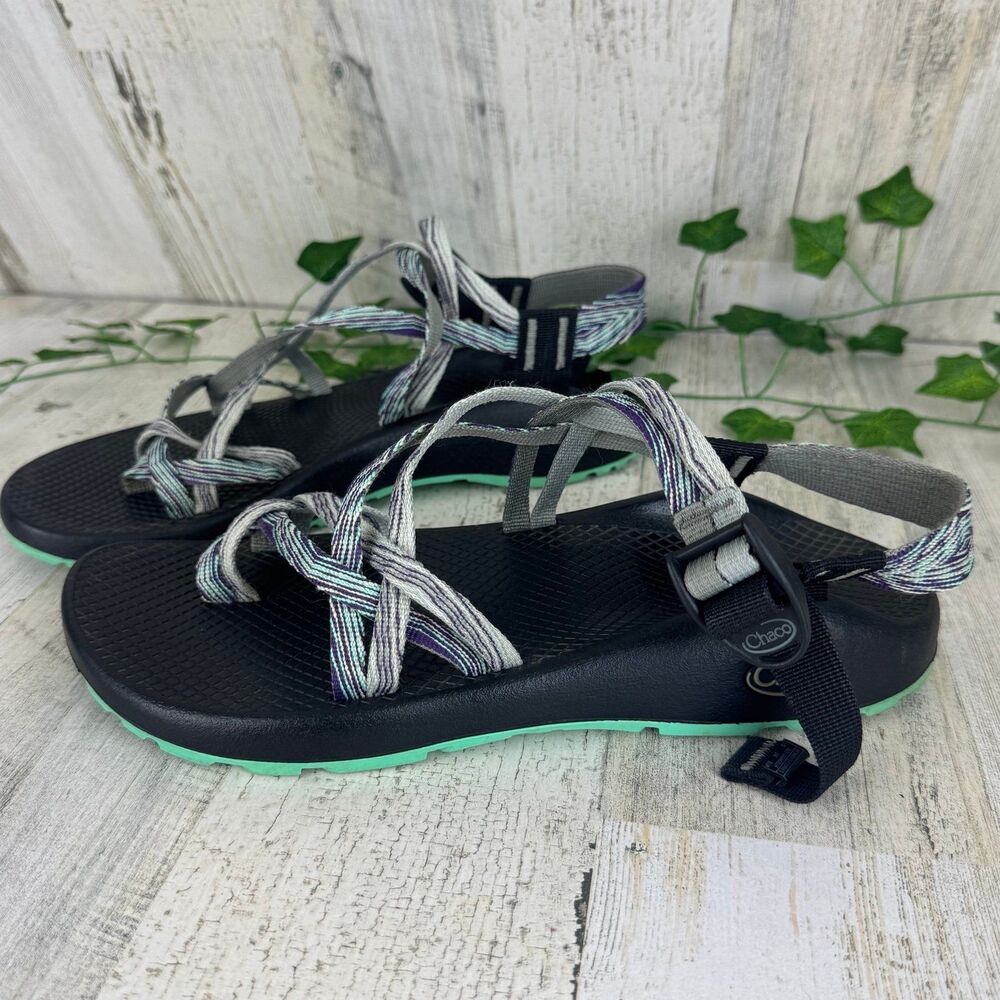 Chaco ZX/2 Classic Sandal Desert Teal Gray Purple Woman’s Sz 10 - Picture 2 of 7